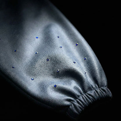 Textured Contrast Pullover – Navy