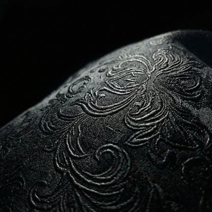 Contrast Lace Panel Jacket – Black