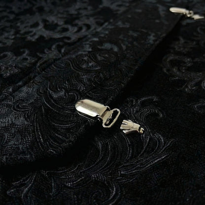 Contrast Lace Panel Jacket – Black