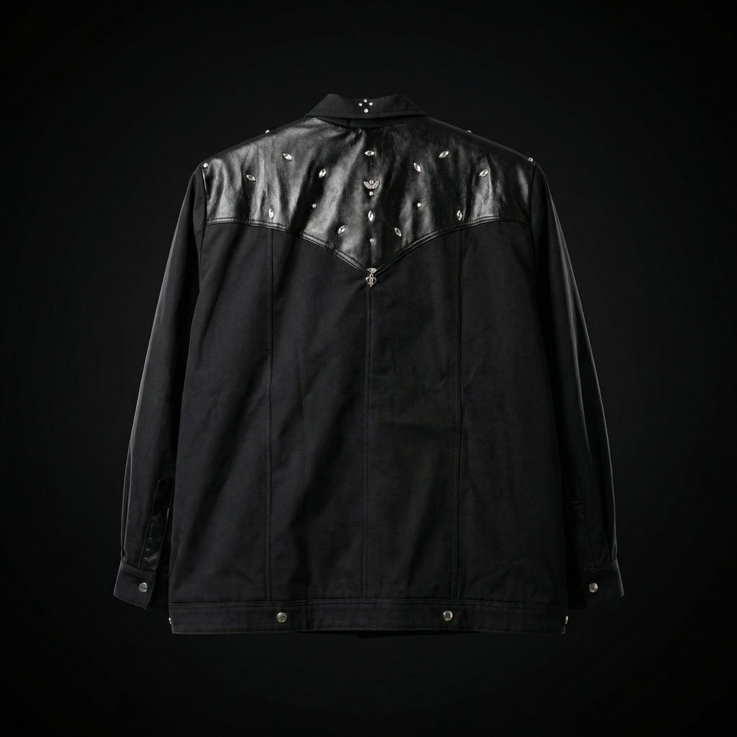 Embellished Panel Jacket – Black