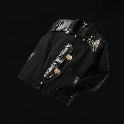 Embellished Panel Jacket – Black