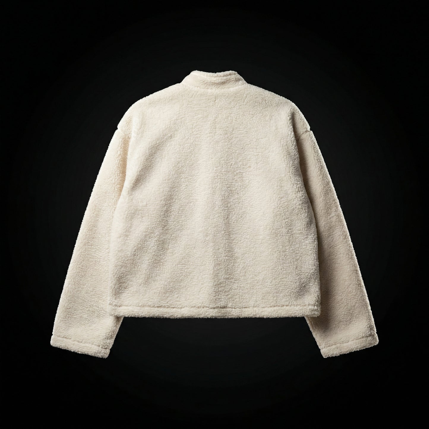 Textured Open Jacket – Ivory