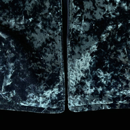 Crushed Velvet Open Jacket – Midnight