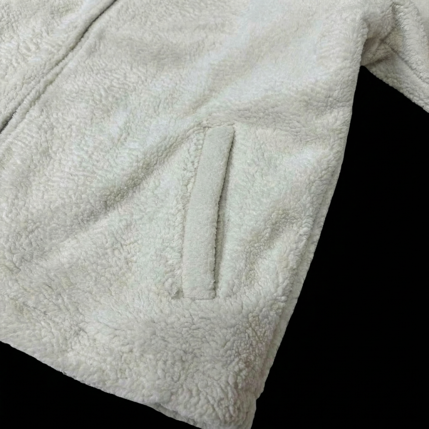 Textured Open Jacket – Ivory